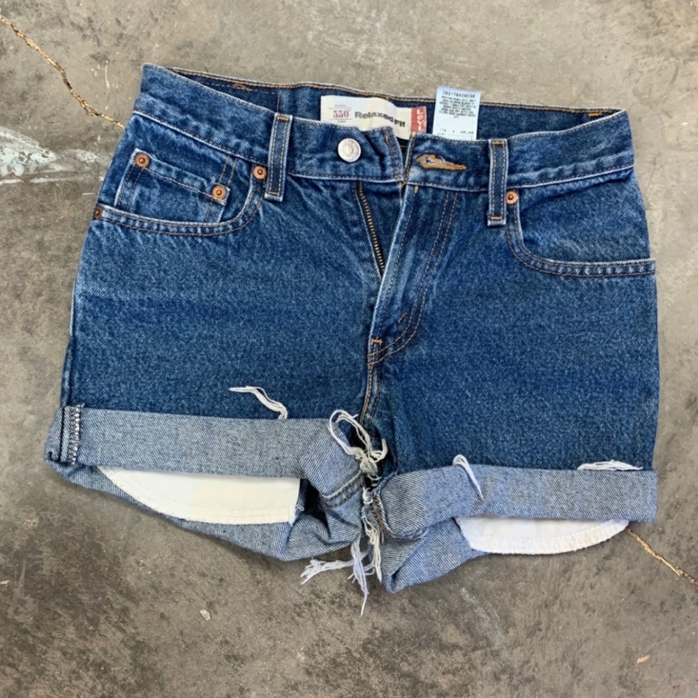 High waisted vintage Levi cut off shorts
